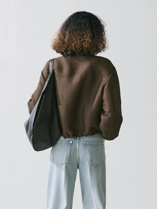 Бомбер из льна и шелка- Заказать в России