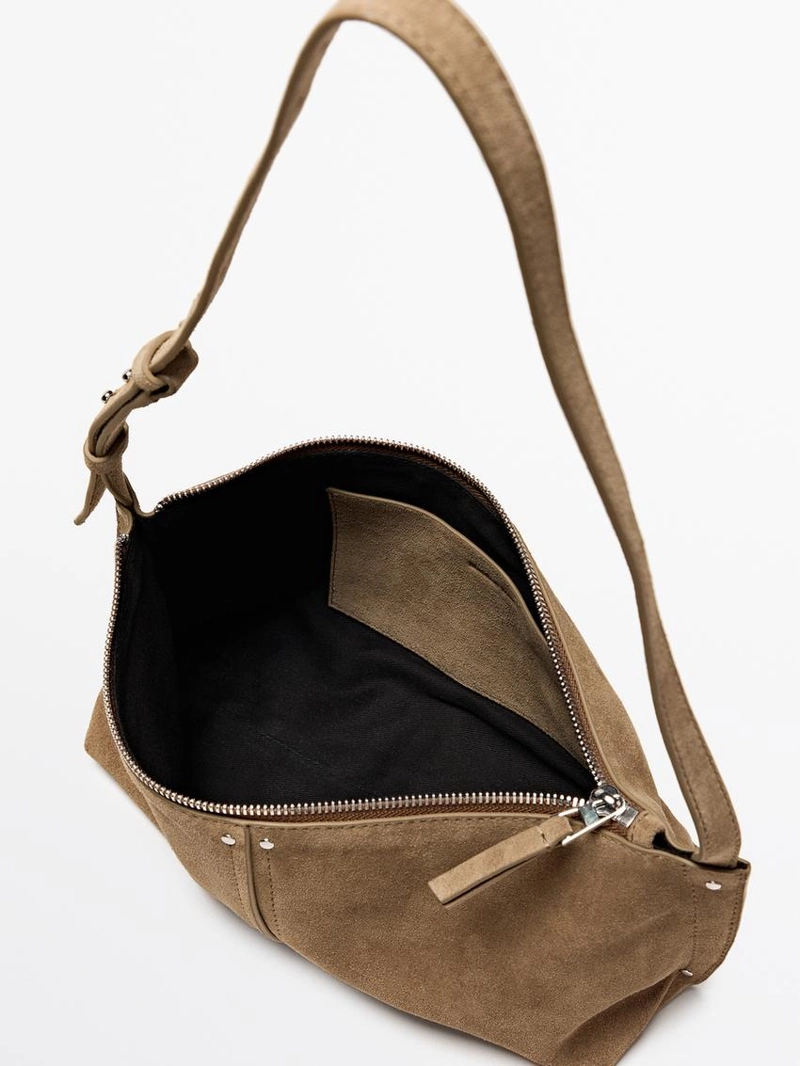 Сумка через плечо из замши