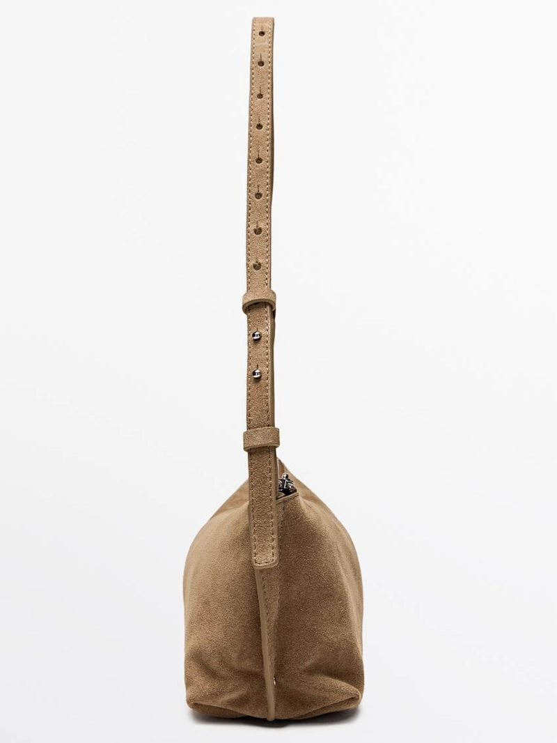 Сумка через плечо из замши