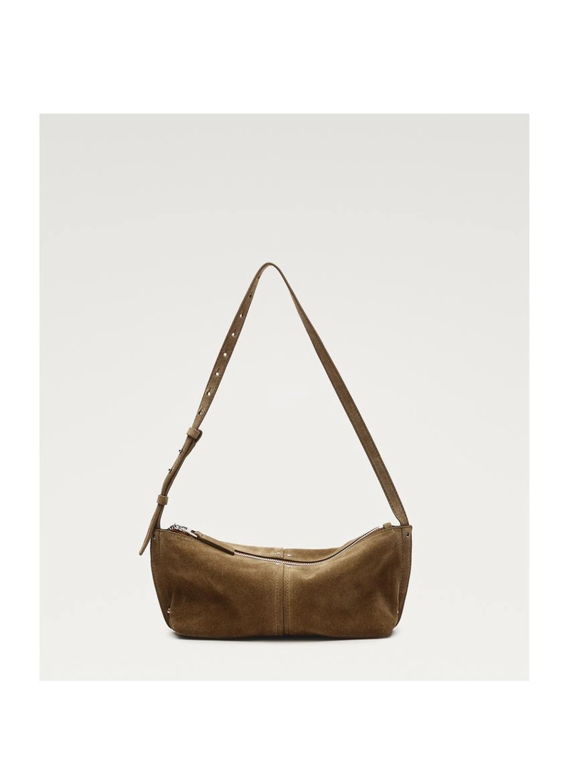 Сумка через плечо из замши