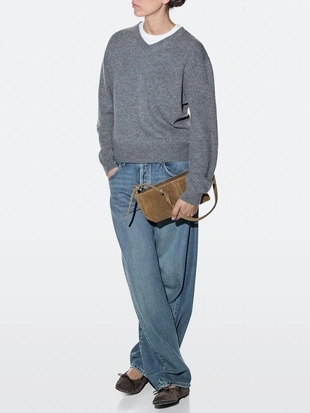 Сумка через плечо из замши- Заказать в России