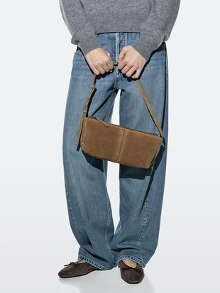 Сумка через плечо из замши- Заказать в России