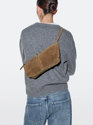 Сумка через плечо из замши- Заказать в России