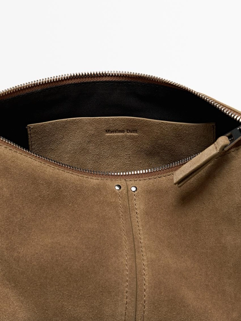 Сумка через плечо из замши