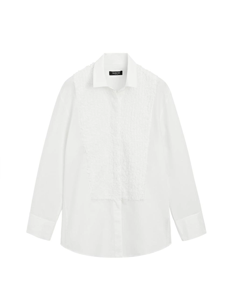 Рубашка с застежкой на пуговицы и аппликацией