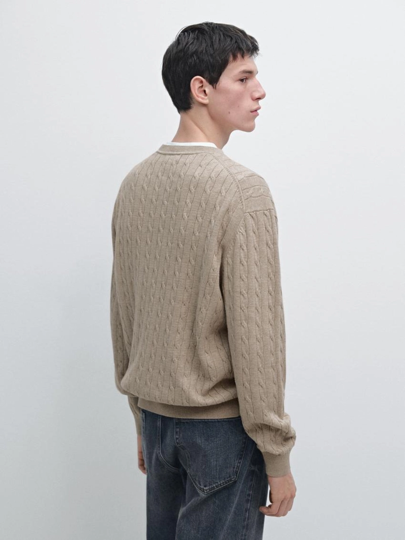 Свитер в морском стиле из хлопка