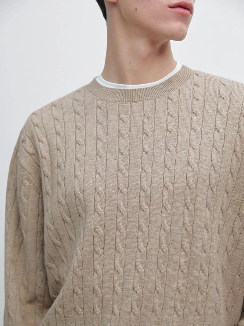 Свитер в морском стиле из хлопка