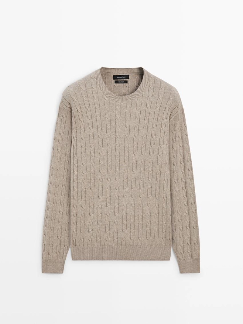 Свитер в морском стиле из хлопка