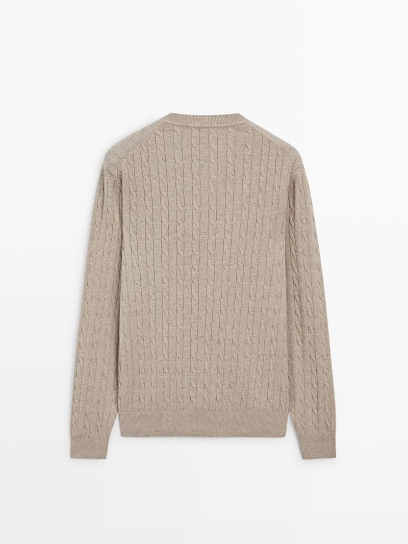 Свитер в морском стиле из хлопка