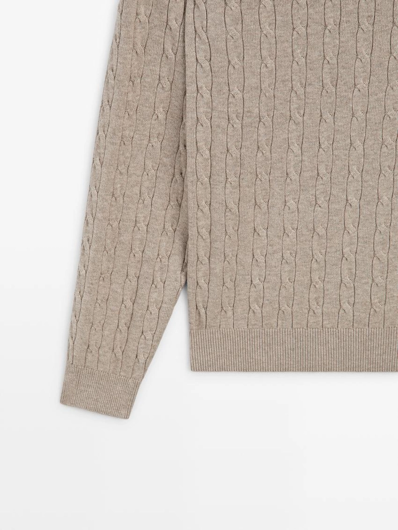 Свитер в морском стиле из хлопка