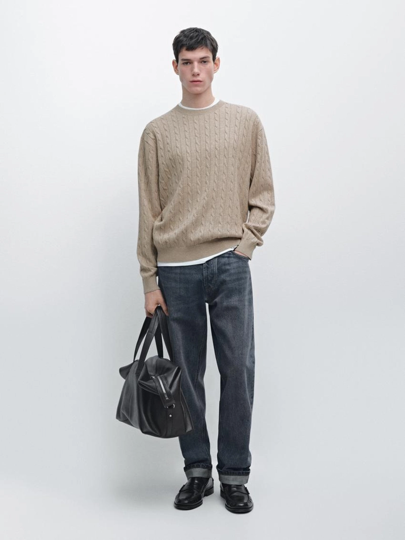 Свитер в морском стиле из хлопка