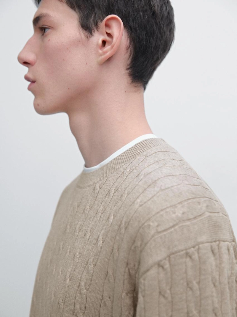 Свитер в морском стиле из хлопка