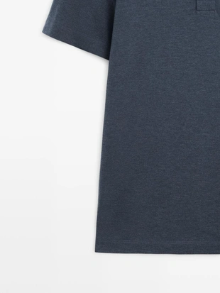 Поло из хлопка с коротким рукавом- Заказать в России