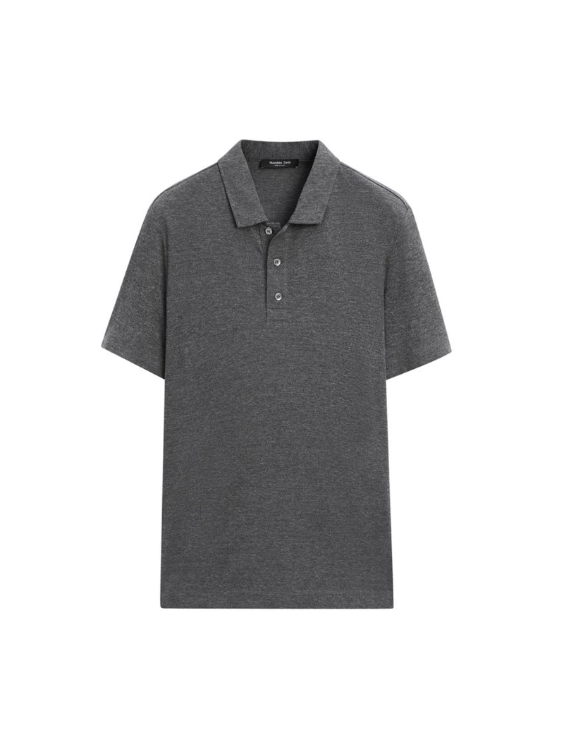 Поло из хлопка с коротким рукавом