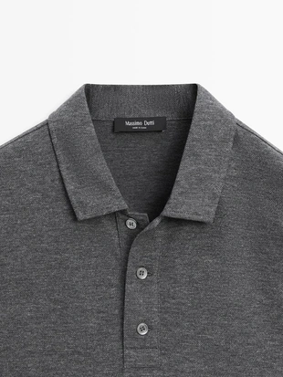 Поло из хлопка с коротким рукавом- Заказать в России