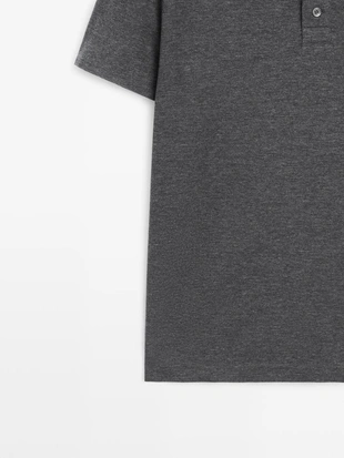 Поло из хлопка с коротким рукавом- Заказать в России