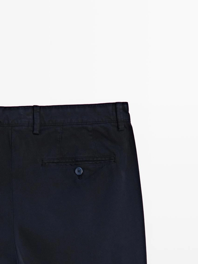 Брюки с узором из микротекстуры в зауженном крое