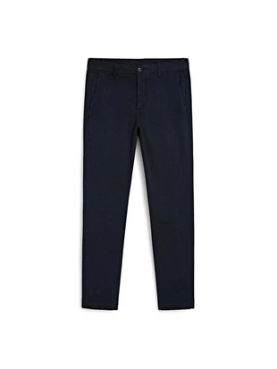 Брюки с узором из микротекстуры в зауженном крое- Заказать в России