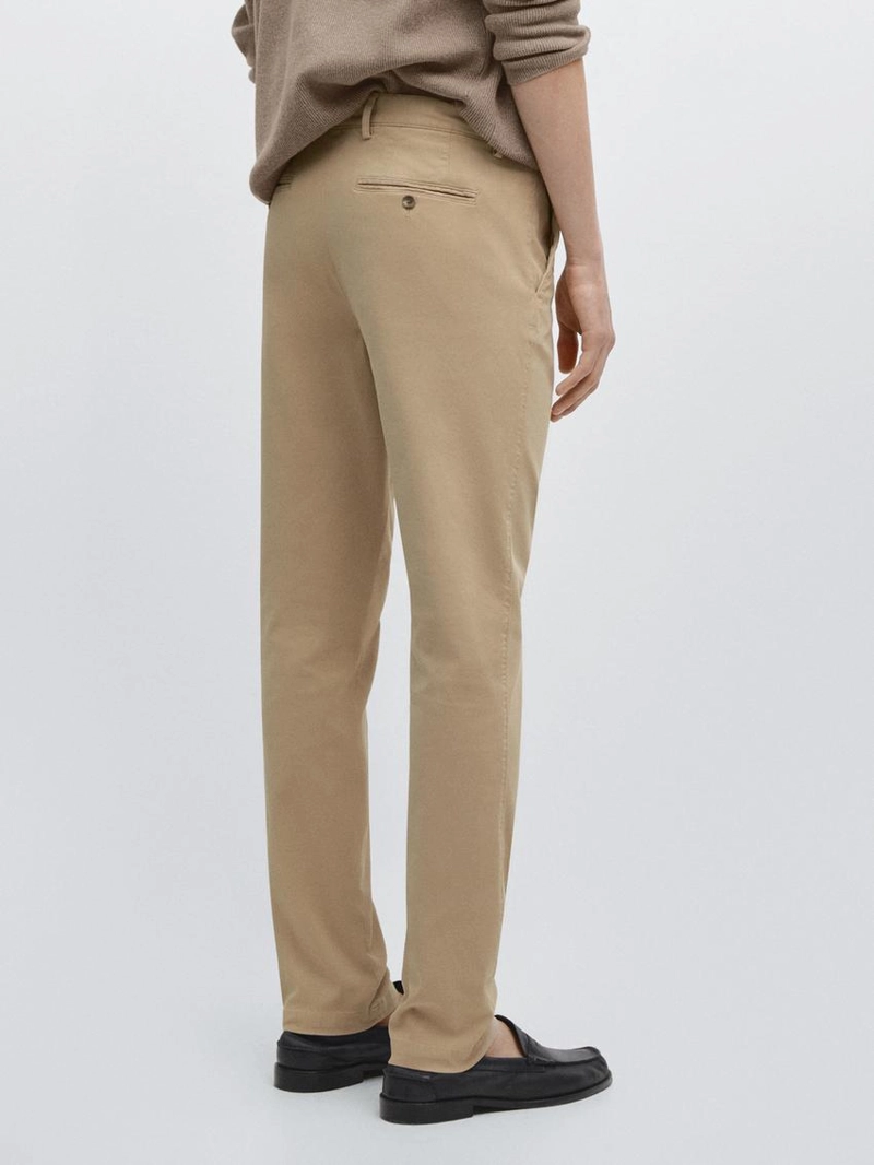 Брюки slim-fit с микротекстурой