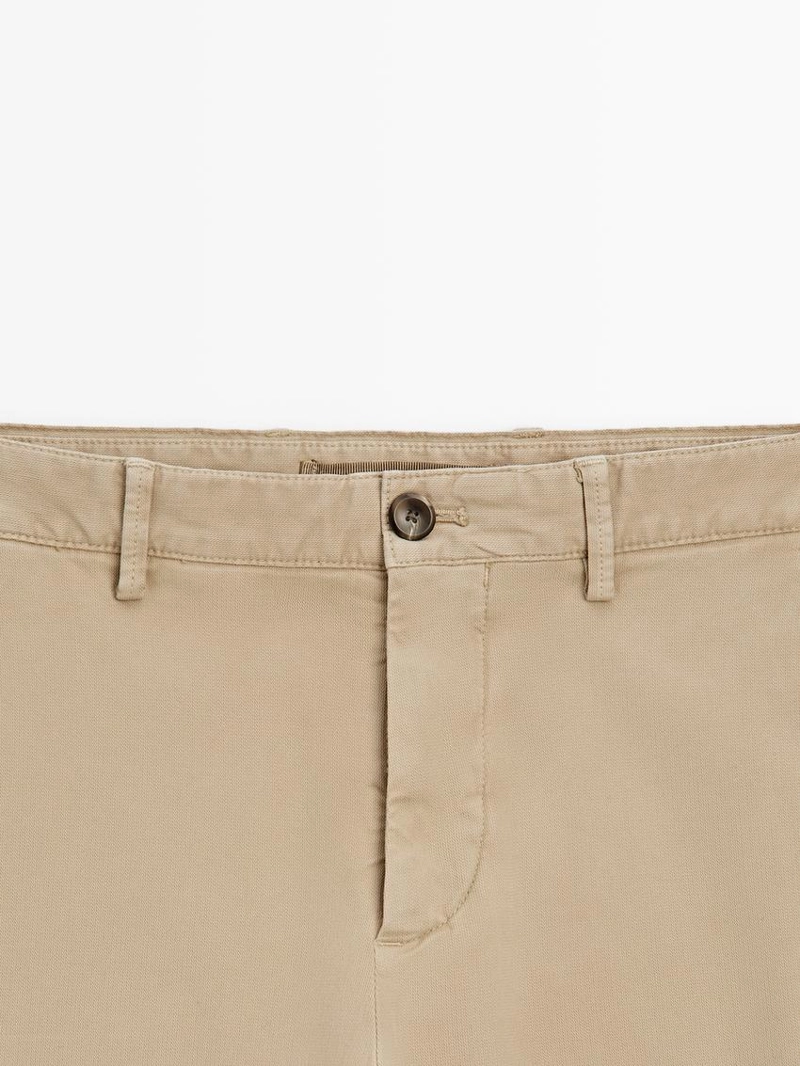 Брюки slim-fit с микротекстурой