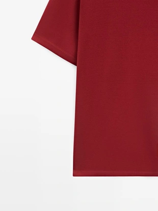 Футболка с коротким рукавом из 100% хлопка- Заказать в России