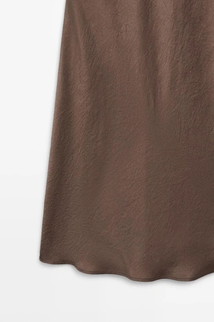 Длинное платье из шелка с лёгкими складками- Заказать в России