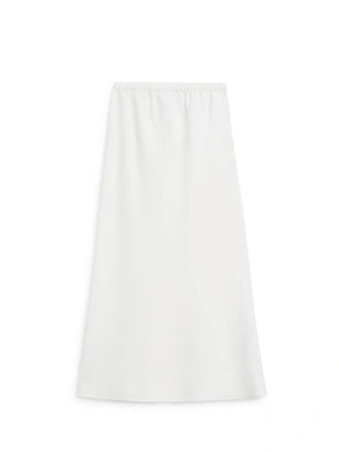 Юбка миди из 100% льна с эластичным поясом- Заказать в России