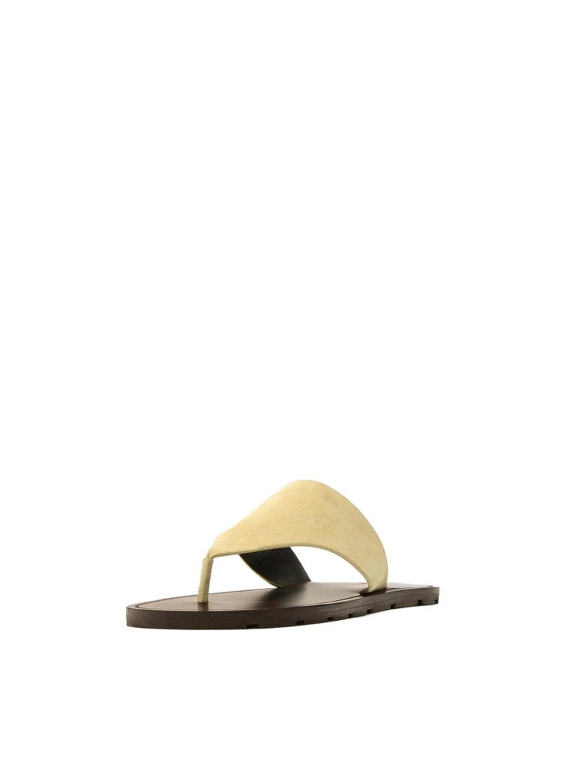 Сандалии с разделителем для пальцев из натуральной кожи