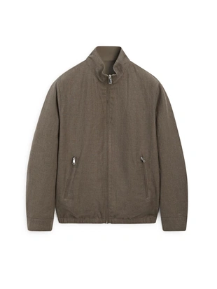 Короткий реверсивный пиджак из льняной смеси- Заказать в России