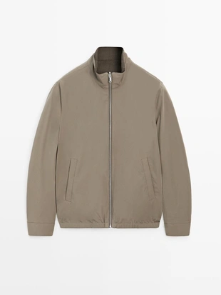 Короткий реверсивный пиджак из льняной смеси- Заказать в России