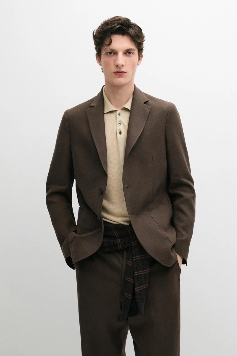 Пиджак из льна