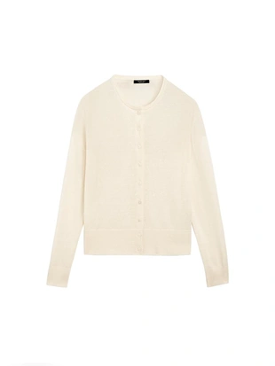 Кардиган из льна с пуговицами- Заказать в России
