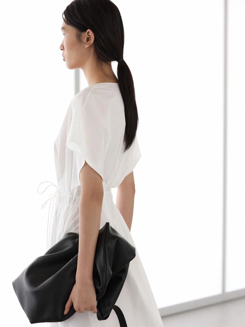 Сарафан из поплина с оборками