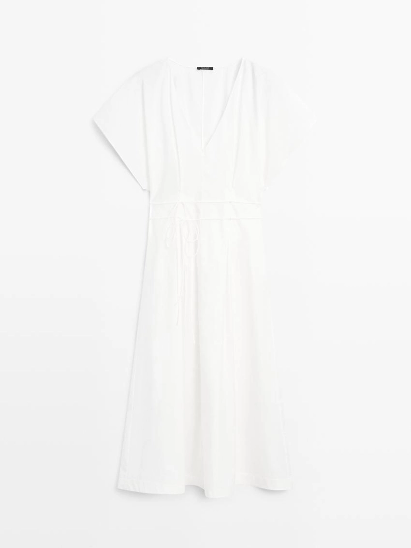 Сарафан из поплина с оборками