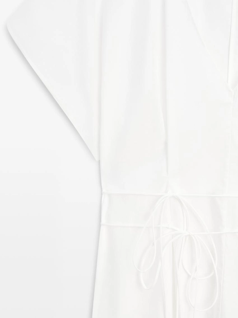 Сарафан из поплина с оборками