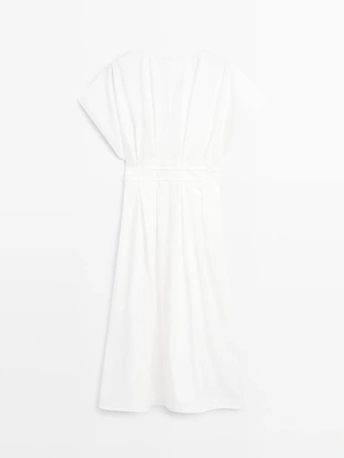 Сарафан из поплина с оборками- Заказать в России