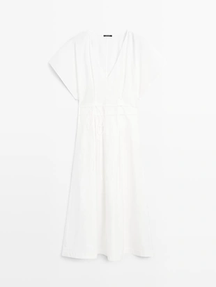 Сарафан из поплина с оборками- Заказать в России