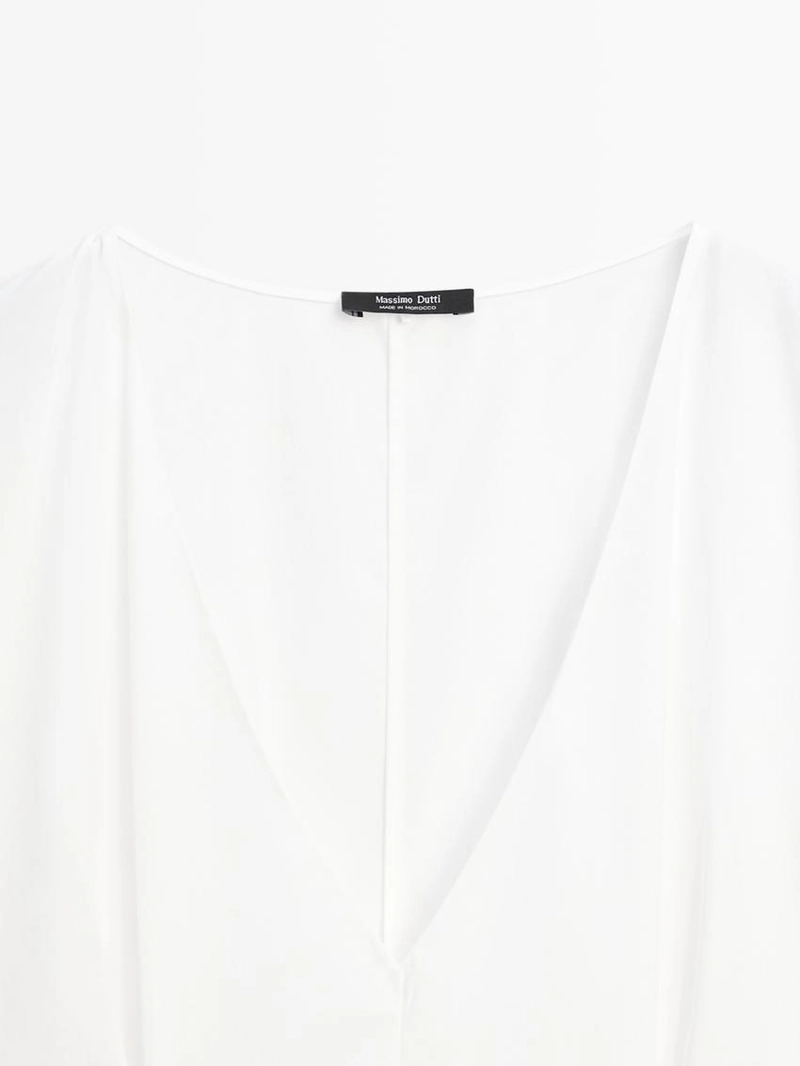 Сарафан из поплина с оборками