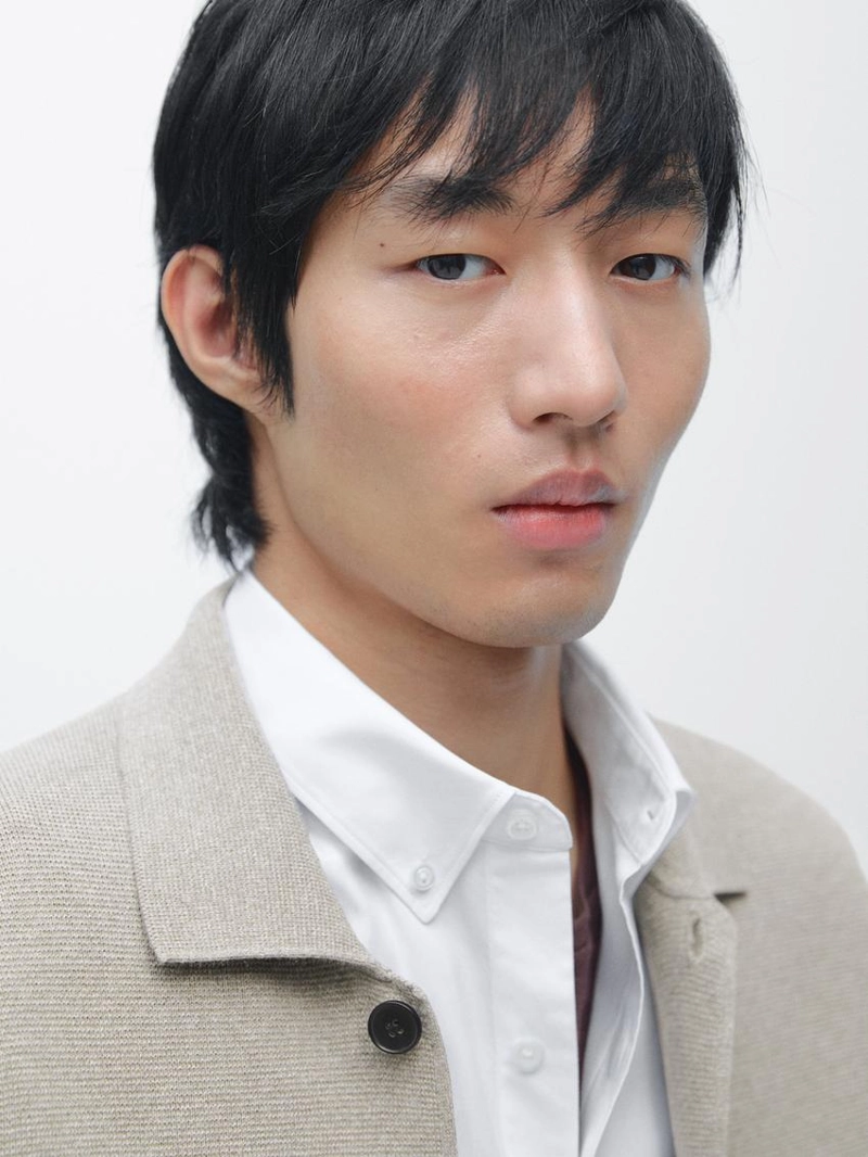 Кардиган из 100% хлопка с воротником-поло