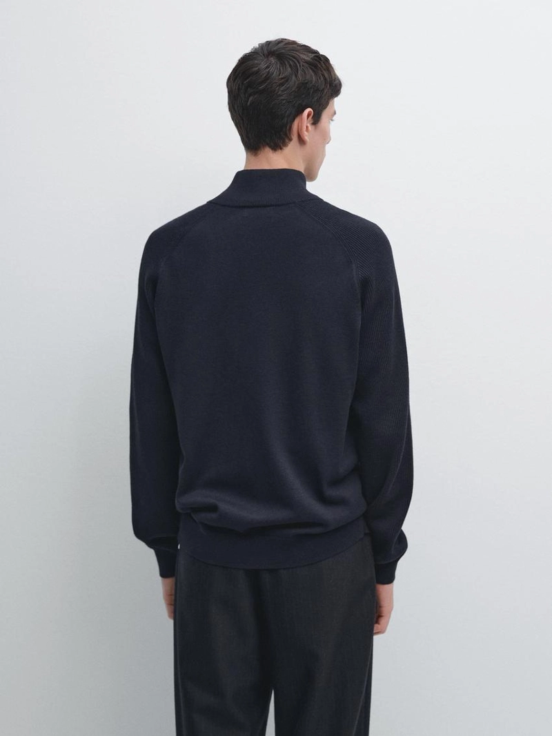 Кардиган из хлопкового микса с рукавами реглан