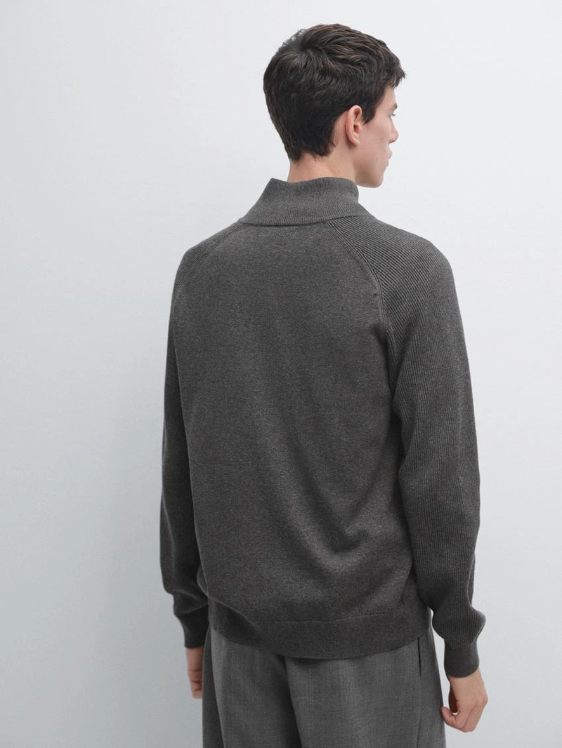 Кардиган из хлопкового микса с рукавами реглан