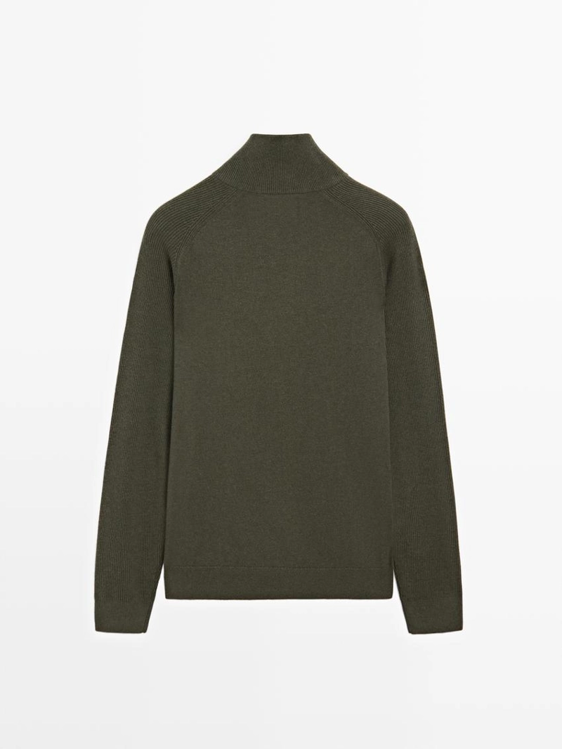 Кардиган из хлопкового смесового трикотажа с рукавами реглан