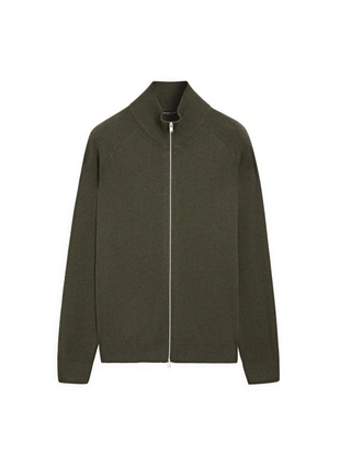 Кардиган из хлопкового смесового трикотажа с рукавами реглан- Заказать в России