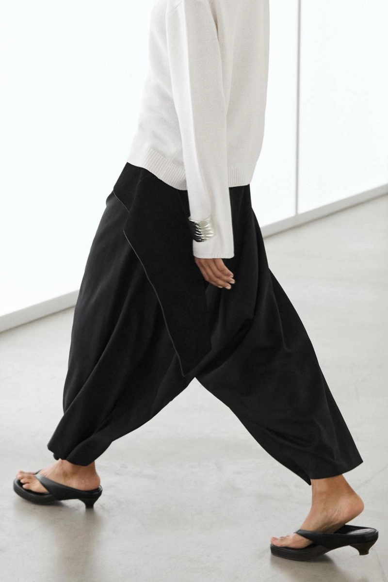 Трикотажный свитер из мерсеризованного хлопка