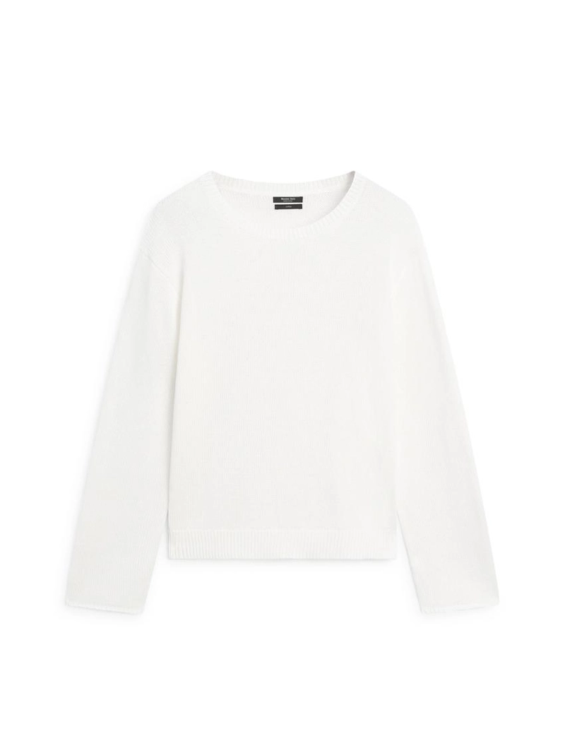 Трикотажный свитер из мерсеризованного хлопка