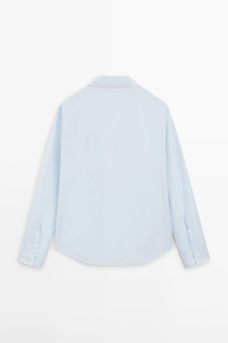 Рубашка из 100% хлопкового поплина