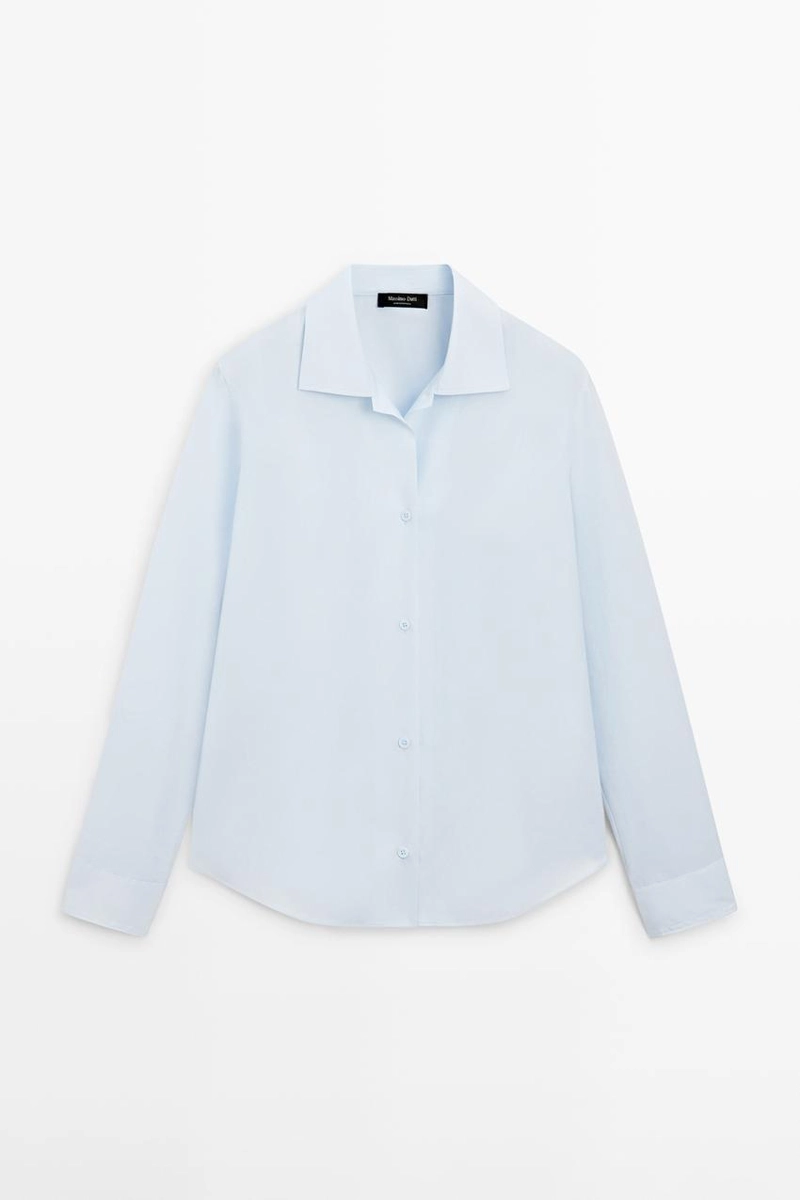 Рубашка из 100% хлопкового поплина