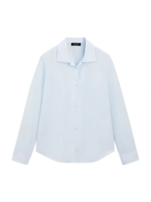 Рубашка из 100% хлопкового поплина- Заказать в России