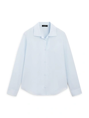 Рубашка из 100% хлопкового поплина- Заказать в России