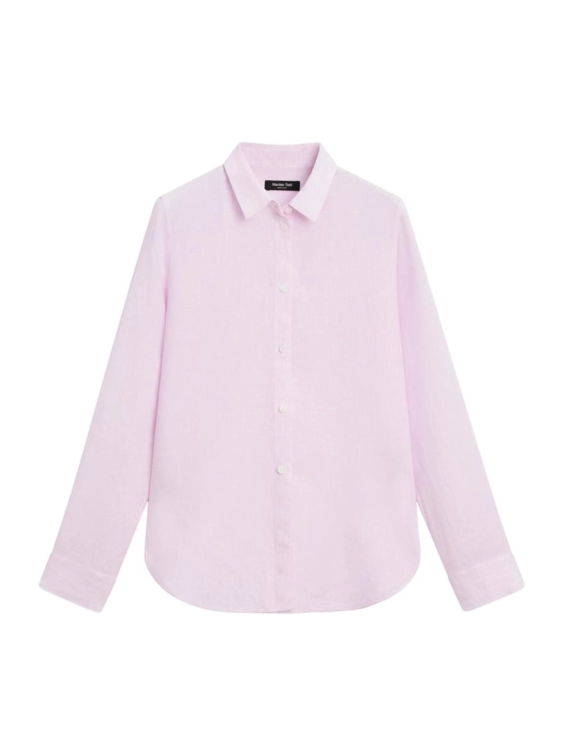 Рубашка из 100% льна в полоску